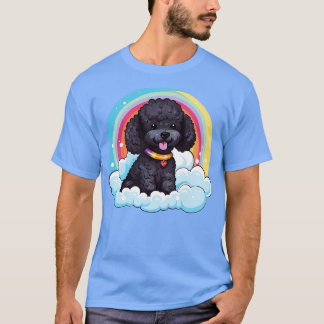 Camiseta Cachorro negro de cerdo arcoiris Perro cachorro Ka