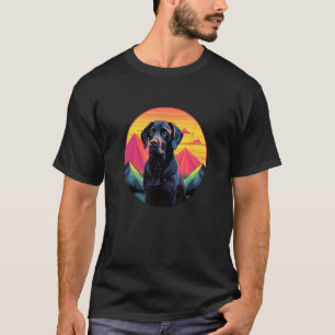 Camiseta Cachorro Negro Labrador Retriever Lab Negro Lindo 