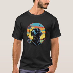 Camiseta Cachorro Negro Labrador Retriever Labradora Negra 