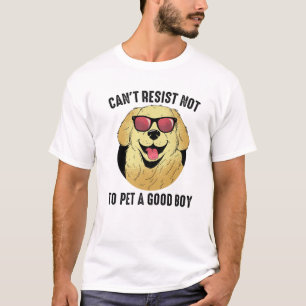 Camiseta Cachorro - No puedo resistir a no Mascota a un bue