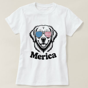 Camiseta "¡Cachorro patriótico en sombras - Orgullo del per
