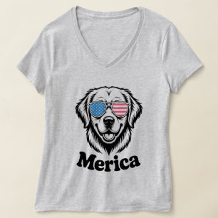 Camiseta "¡Cachorro patriótico en sombras - Orgullo del per