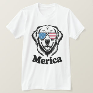Camiseta "¡Cachorro patriótico en sombras - Orgullo del per