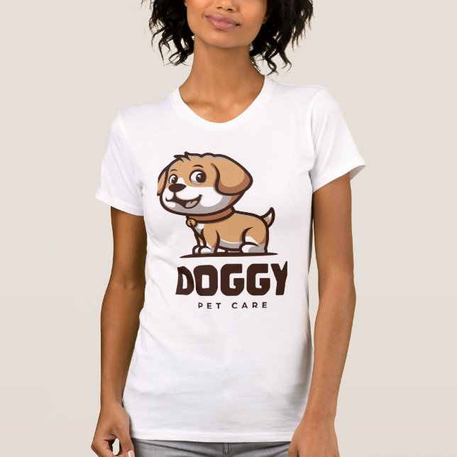 Camiseta Cachorro Pequeño, Gran Corazón  (Anverso)