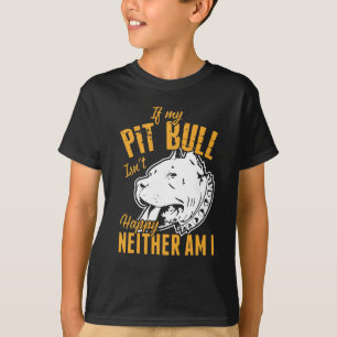 Camiseta Cachorro Pit Bull - Mamá Papá Pitbull Divertido Li