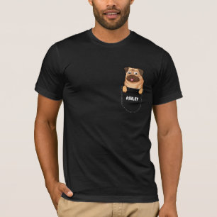 Camiseta Cachorro Pocket Pug perro lindo