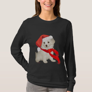 Camiseta Cachorro Poodle / Bichon mezcla ayudante de Santa