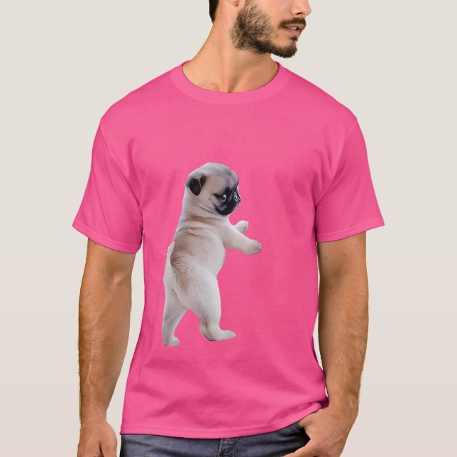 Camiseta Cachorro Pug (Anverso)