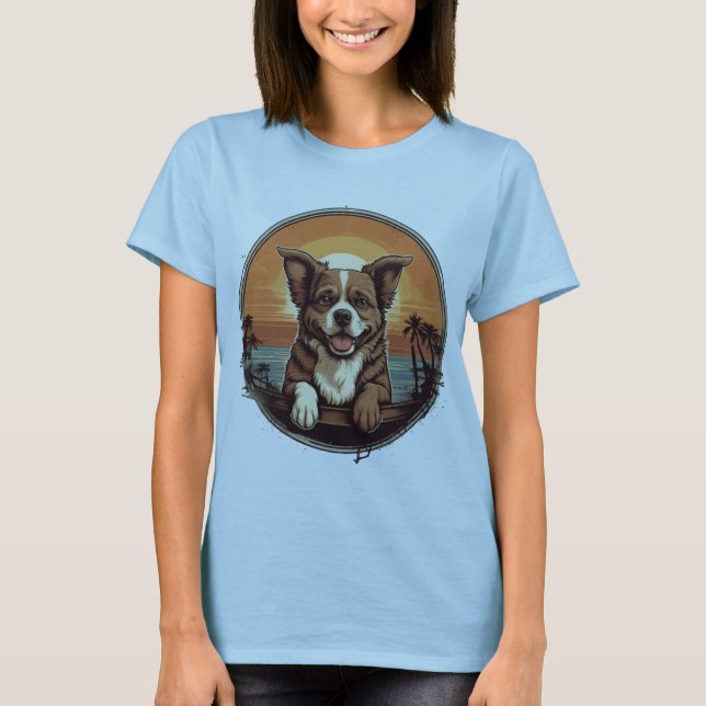 Camiseta Cachorro retro (Anverso)