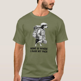 Camiseta Cachorro Salchicha Aventurero El Hogar Es Donde Es