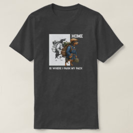 Camiseta Cachorro Salchicha Aventurero El Hogar Es Donde Es