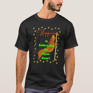 Camiseta Cachorro salchicha divertido Felicidad es abrazar 