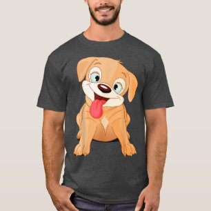 Camiseta Cachorro simpático de chubby hace sonreír a la gen