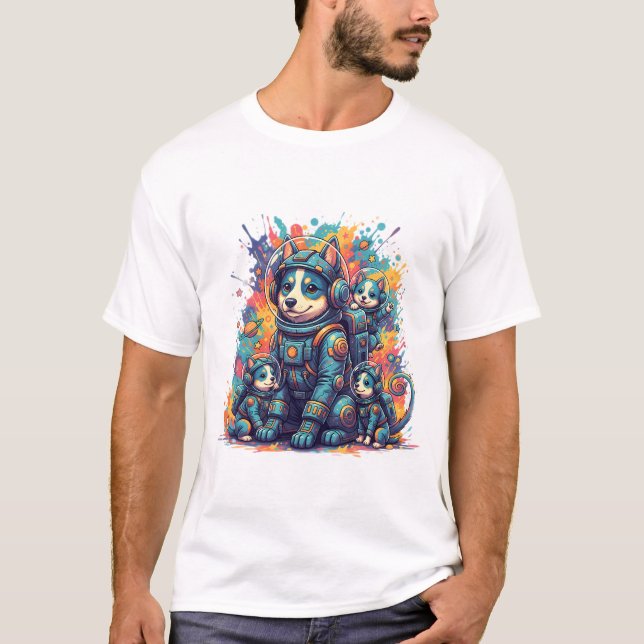 Camiseta Cachorros Cósmicos Equipo Astro (Anverso)
