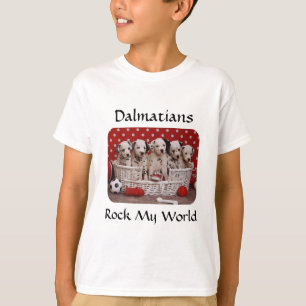 Camiseta Cachorros dálmatas sacuden a mi mundo Ringer Tee