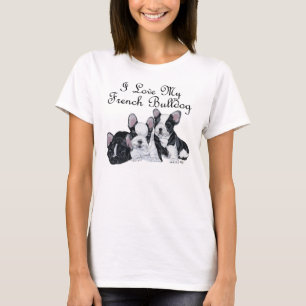 Camiseta Cachorros de Bulldog Francés Aman