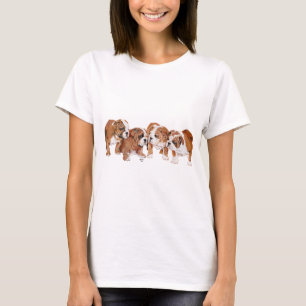 Camiseta Cachorros de Bulldog Inglés