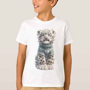 Camiseta Cachorros de leopardo de las nieves acogedores par