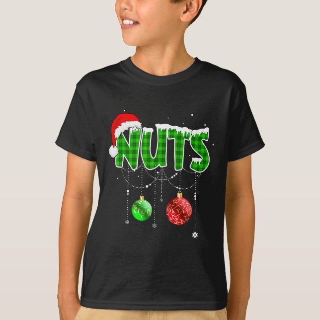 Camiseta Cachorros de pecho Diversión a juego de castañas N (Anverso)