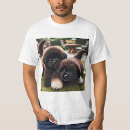 Camiseta Cachorros de Terranova: Amor en Cada Patita