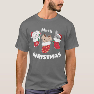 Camiseta Cachorros En Navidades De Navidades