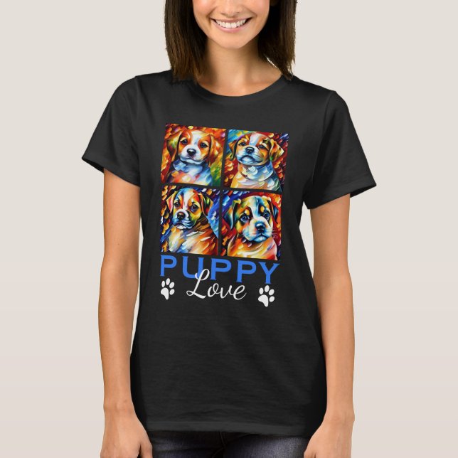 Camiseta Cachorros estilizados (Anverso)
