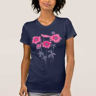 Camiseta Cachorros gráficos con estilo andrajados rosados y