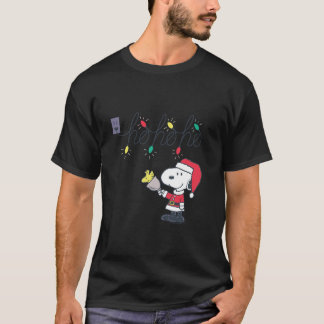 Camiseta Cachorros Navidad Santa Snoopy Ho Ho Ho