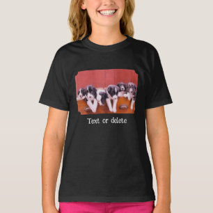 Camiseta Cachorros Personalizados de Border Collie Adorable