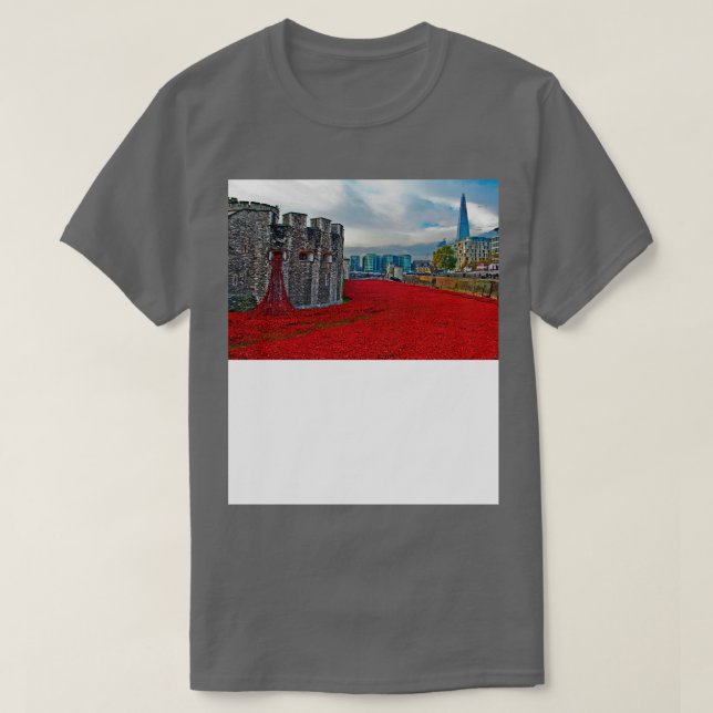 Camiseta Cachorros Rojos En La Torre De Londres TShirt 3 (Diseño del anverso)