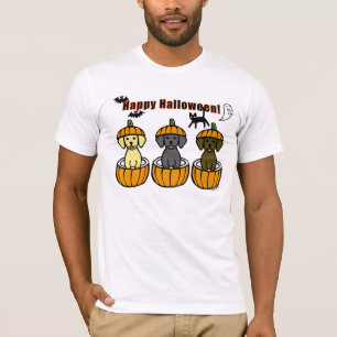 Camiseta Cachorros y calabazas de Halloween