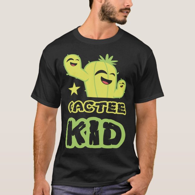 Camiseta Cactee Kid Pot Gardening Succulent Plant Garden Vi (Anverso)