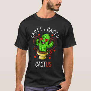 Camiseta Cacti Plus Cactu Hace Cactus Parejas Cutas