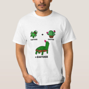 Camiseta Cactoise - Cactus Tortoise Fusion, Quirky Doodle,