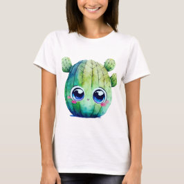 Camiseta Cactus Adorables con ojos azules grandes