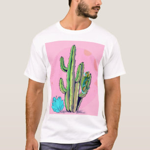 Camiseta "Cactus and Lizard T-Shirt: La belleza del desiert