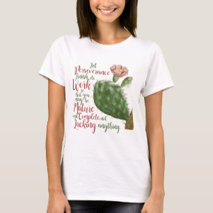 Camiseta Cactus Antiguo de J P Redouté ilustrado