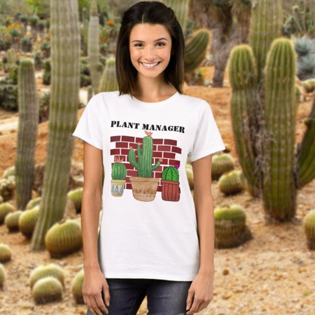 Camiseta Cactus Art Funny Gestor De Planta Potentada (Subido por el creador)