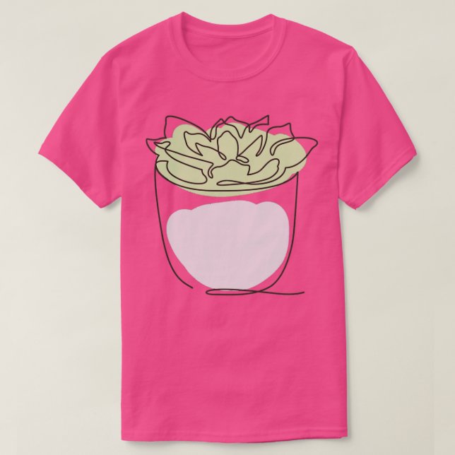 Camiseta Cactus Cacti Suculent Succulent Continuous (Diseño del anverso)