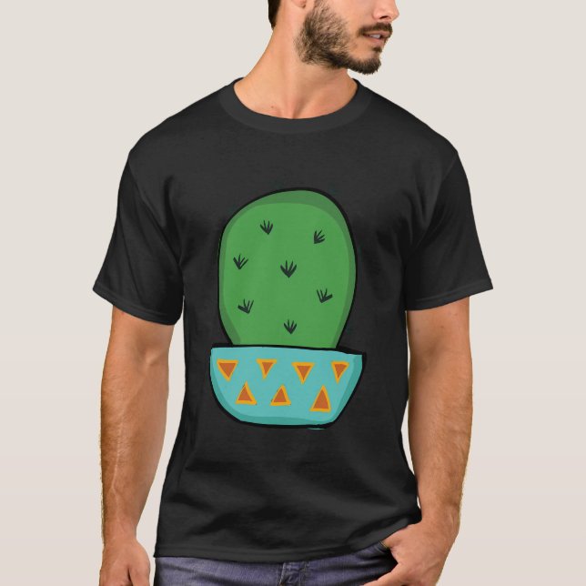Camiseta Cactus Cactus Cute Grande Cactus In Pot Para Los A (Anverso)