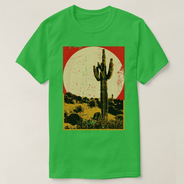 Camiseta Cactus Cactus del desierto del suroeste (Diseño del anverso)