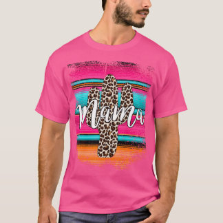 Camiseta Cactus Cactus Western Leopard Cheetha Serape Cowgi