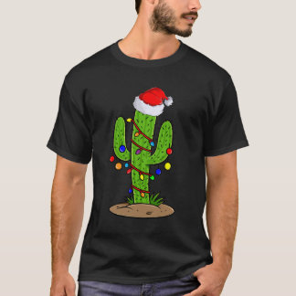 Camiseta Cactus Christmas Tree Gift Santa Xmas Succulent Pl