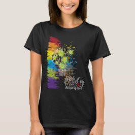 Camiseta Cactus coloridos de amor oscuro