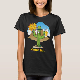 Camiseta Cactus con cerveza