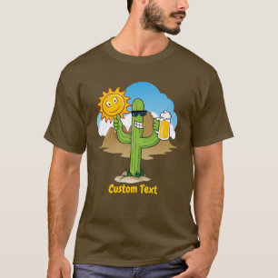 Camiseta Cactus con cerveza