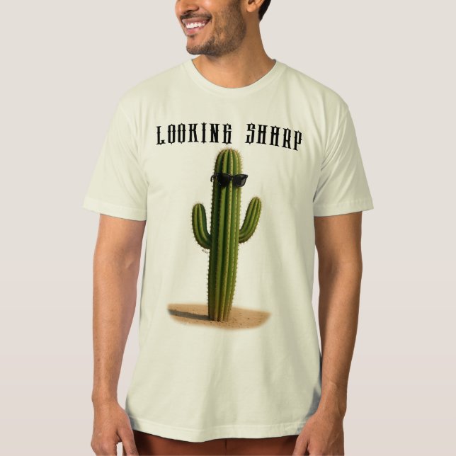 Camiseta Cactus con gafas de sol Looking Sharp - ELGIS (Anverso)