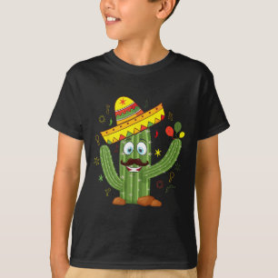 Camiseta Cactus con Sombrero Fiesta Mexicana Cinco De Mamáe