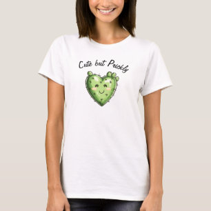Camiseta Cactus Corazón Divertido Día de San Valentín 