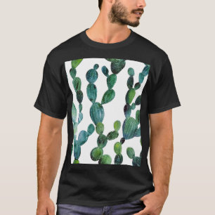 Camiseta Cactus Craze: Tendencia de las acuarelas tropicale